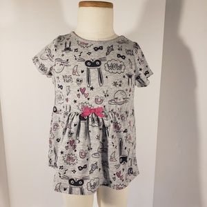 Gymboree Bunny Short Sleeved Babydoll Tee 5T